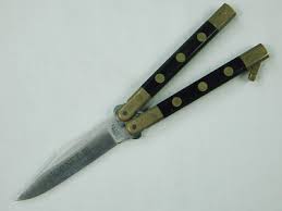 Vintage 1980 Fury Hornet Japan Balisong Butterfly Knife