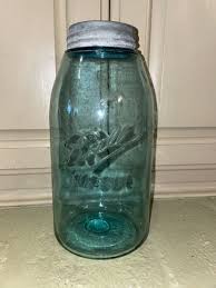 Rare Gorgeous Vintage Triple L #5 Aqua Blue Quart Ball Mason ...