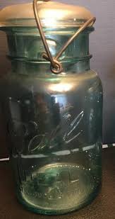 B2) Vtg Blue Ball Ideal Mason Jar with lid Patent July 14 ...