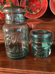 Lot - Group of Six Canning Jars with Glass Lids