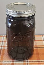 BALL Amber Quart Wide Mouth Mason Jar UV RESISTANT Made USA ...