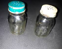 Vintage Mason Jar Salt and Pepper Shakers - Etsy