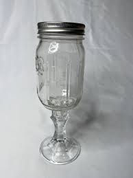 Wine Glass Redneck Ball Mason Jar on a Wine Glass Stem 9-1/8 ...