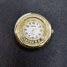 Arinex Womens Gold & Silver Toned Crystal Bezel Round White ...