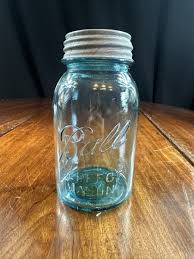 Ball Mason Jars Lot Of 3 Vintage Blue With Zinc Lid No 9 And 2 Jars With No Lid | eBay