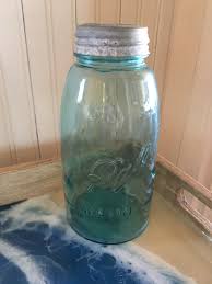 Antique Blue Ball Mason Jar, 1/2 Gallon - Etsy