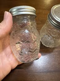 2 Clear Glass Owl Salt and Pepper Shakers 3.5 in tall Vintage Lot Set Front Back | eBay