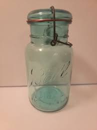 1923-1933 aqua wire mason jar w/glass lid – Jackson Square