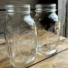 Vintage 1960s Ball Mason Jar: Sculptured Glass, 1-quart ...