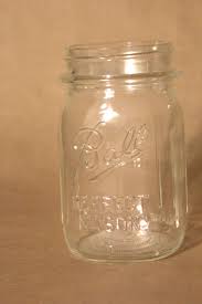 Ball Perfect Mason Vintage Clear Glass Regular Mouth Pint ...