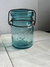 Vintage Ball Sure Seal Pint Mason Jar Blue Aqua Wire Bail w/ Lid – 1930s USA · Whatnot: Shop, Sell, Connect