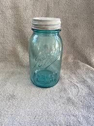 Rare, Antique, Ball Perfect Mason Jar, Classic Blue Glass ...