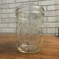 Vintage Ball Wide Mouth Mason Pint Jar - Clear Embossed Fruit 66 Mason | eBay