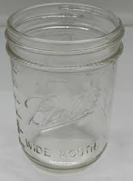 MASON BALL Vintage 12 Oz WIDE MOUTH Glass Canning Jar | eBay