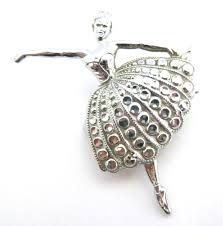 Vintage Brooch, Stay Bright ' Staybrite ' Faux Marcasite ...