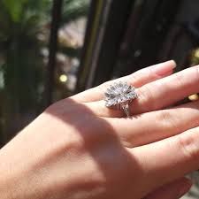 Mid Century Estate Circa 1960 Platinum 3.40TCW Marquise Cut ...