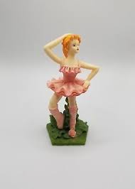 Ballerina Ballet Dancer Figure Hand Painted Resin - 4.25 ...