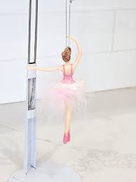 Vintage Pink Ballerina Ornament with Crown and Feather Tutu ...