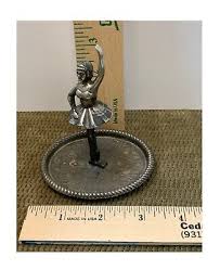 VTG SILVER PLATED BALLERINA TRINKET/RING HOLDER TRAY WITH ...