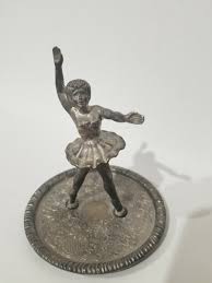 Vintage EP Zinc Alloy Silver Plate Ballerina Ring Holder ...