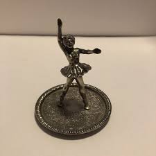 Ballerina Dancer Trinket Tray, Alloy Zinc Silver | eBay