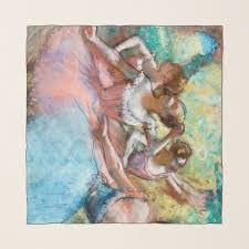 Edgar Degas - Four Ballerinas on Stage Scarf | Zazzle