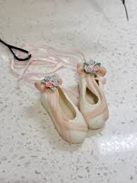 Vintage Midwest Porcelain Ballerina Ballet Pointe Shoes With ...