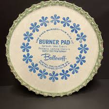 Vintage Hand Crochet 8 1/2”Round Burner Pad Trivet Protector ...