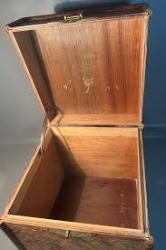 Bamboo Trunk 15" Square Cube Woven Wicker Herringbone Design ...