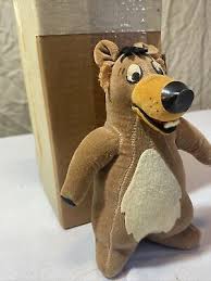 Disney Jungle Book Baloo Bear Stuffed Animal Toy 1966 6" | eBay Australia
