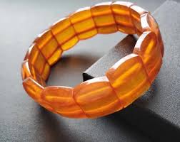 Vintage Orange Agate Amber Bracelet, Chunky Cluster ...