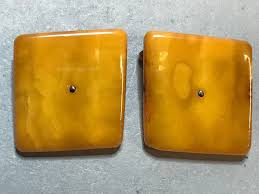 NATURAL ANTIQUE YELLOW BUTTERSCOTCH BALTIC AMBER CUFFLINKS 10,3 gr | eBay