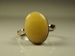 Yellow Color Genuine Baltic Adjustable Amber Ring 2.9 g. R37 ...