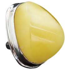 50g. Massive Unique Baltic Amber Ring Oversized Ring, Big ...