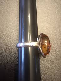 Vintage Sterling Silver 925 Baltic Amber Ring Size 7.5 Hallmarked SEE PICS !!! | eBay