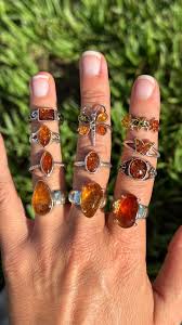 Baltic Amber Ring, .925 Sterling Silver - Etsy