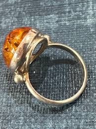 Natural Baltic Amber Ring 925 Sterling Silver Handmade Jewelry Gift For Birthday | eBay