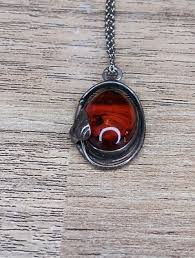 Vintage Native American Navajo Handmade 925 & Amber Necklace ...