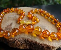 Amber Burmese golden amber necklace 32.1g Baltic Amber Wax non-second generation amber - Shop shanchiart Antique shop Necklaces - Pinkoi
