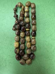 Antique Old Brown Damari Amber bakelite islamic Worry ...