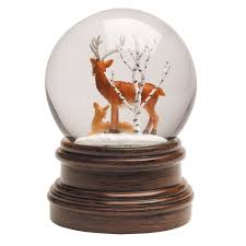 Christmas Snow Globe Wind Up Musical Snowglobe with Water ...