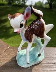 Vintage Bambi Spotted Big Eyed Doe Baby Deer Porcelain ...