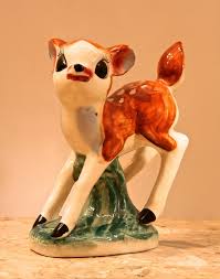 CERAMIC FAWN FIGURINE - Etsy