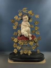 Escultura ojos de vidrio Bambinello Gesu' Bambino Napoletano ...