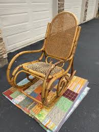 Vintage Mid Century Modern Bentwood Bamboo Rattan Cane ...