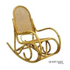 Vintage Mid Century Modern Bentwood Bamboo Rattan Cane ...