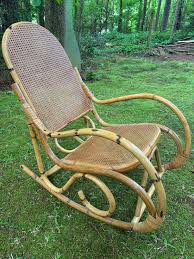 Vintage Bamboo Rocker, Snake Arm Rocker, Rattan Vintage ...