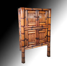 Vintage Elephant Bamboo Armoire 4 Shelf Storage - Etsy