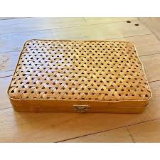 Bags | Vintage Caning Bamboo Clutch Used | Poshmark