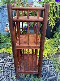 Vintage Wicker Cane Bamboo Rattan 3 Tier Stand - furniture - by owner - sale - craigslist